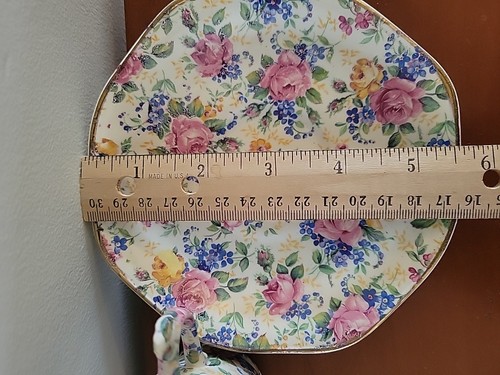 Vintage Fenton James Kent Fenton Rosalynde Chintz Demitasse Cup Saucer England - Picture 21 of 24
