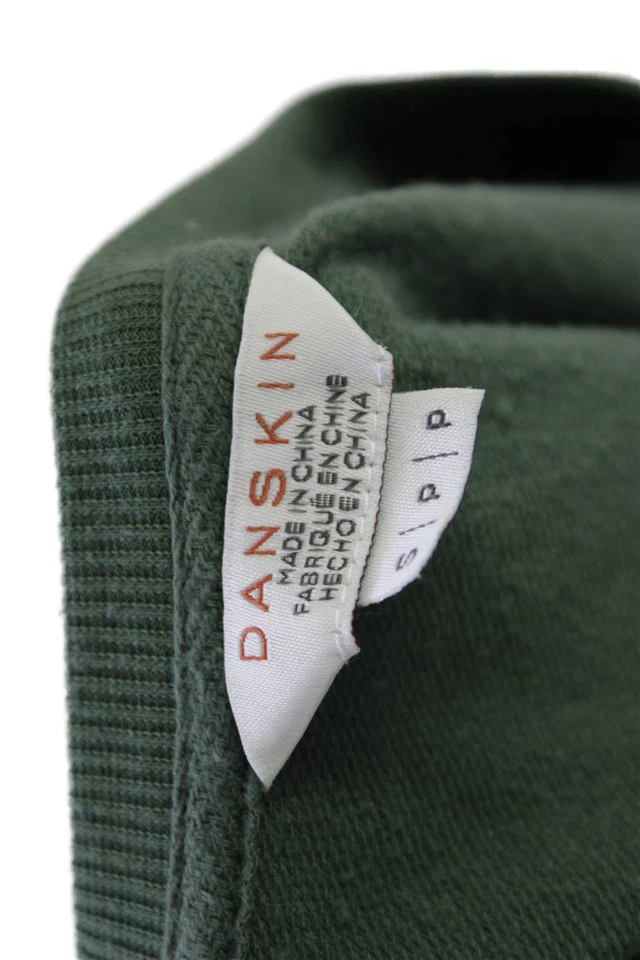 Blusa pulóver verde manga larga cuello redondo Danskin para mujer talla S Foto 4 de 4