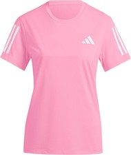 adidas RUN Event Womens Running Top Pink Short Sleeve Moisture Wicking T-Shirt