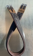 56" GIRTH - Bobby's - Roller Buckles Padded Leather triple elastic Fancy Stitch