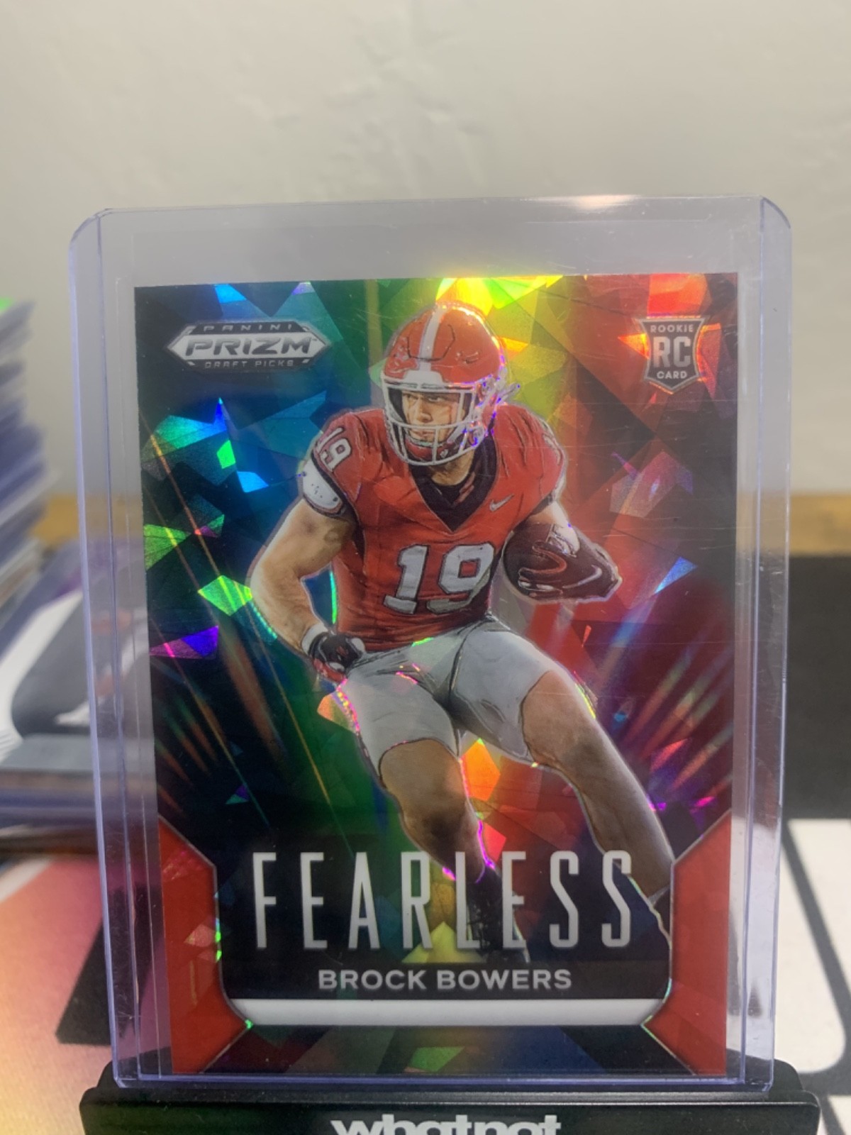 2024 Panini Prizm Draft Picks - Fearless Brock Bowers #F-BB Red Ice Prizm (RC)