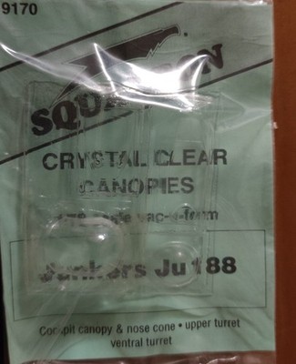 Junkers Ju-188, German, Crystal Clear Canopy, Squadron, Scale: 1/72, Kit: 9170