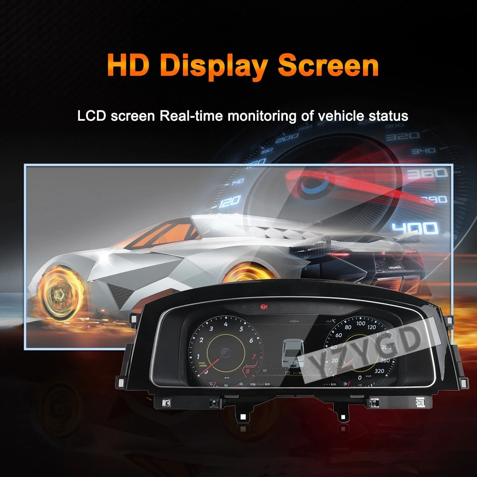 Cuadro de instrumentos digital LCD velocímetro tablero de instrumentos para Volkswagen Golf 7 2013+ Foto 3 de 4