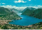 Postcards - Suisse - Lugano - Aerial view direction porlezza - aerial view
