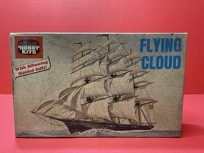 Life-Like Hobby Kits Flying Cloud 09370 Vintage Ship Model Kit Open Box