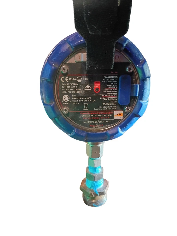 Medidor de prueba digital Ametek Crystal Pressure XP2i 10.000 PSI Foto 4 de 4