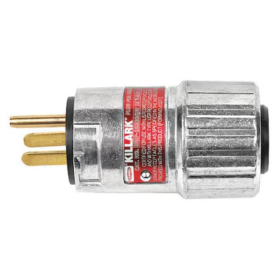 Hubbell Killark Ugp-15231Qwww Plug, 125Vac, 60 Hz, 15A, 1 Hp