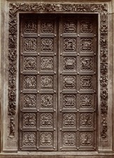 FRATELLI ALINARI (XIX secolo), porta bronzo sud, Battistero, Firenze, 1880 circa, Albumi