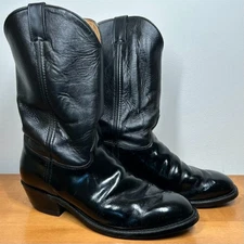 Justin Mens 1.5 EEE Biltrite Tobias Black Leather Western Cowboy Boots 3040