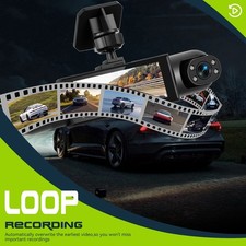 Registratore Digitale Auto Dashcam 4 Obiettivi 1080p Interno Telecamera Retromarcia - Miniatura 5