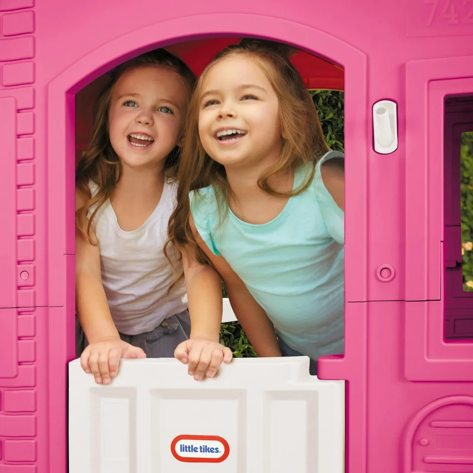 Little Tikes Cape Cottage House, Pink: Playhouse for Girls and Boys Ages 2-8 - Image 2 of 4