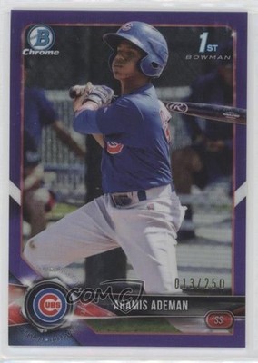 2018 Bowman Chrome Prospects Purple Refractor 13/250 Aramis Ademan #BCP191 0hu5