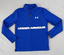 Youth Boys Under Armour Blue 3/4 Zip Pullover Youth Large