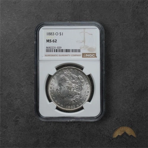 1883-O Silver Morgan Dollar $1 - NGC MS62 - New Orleans