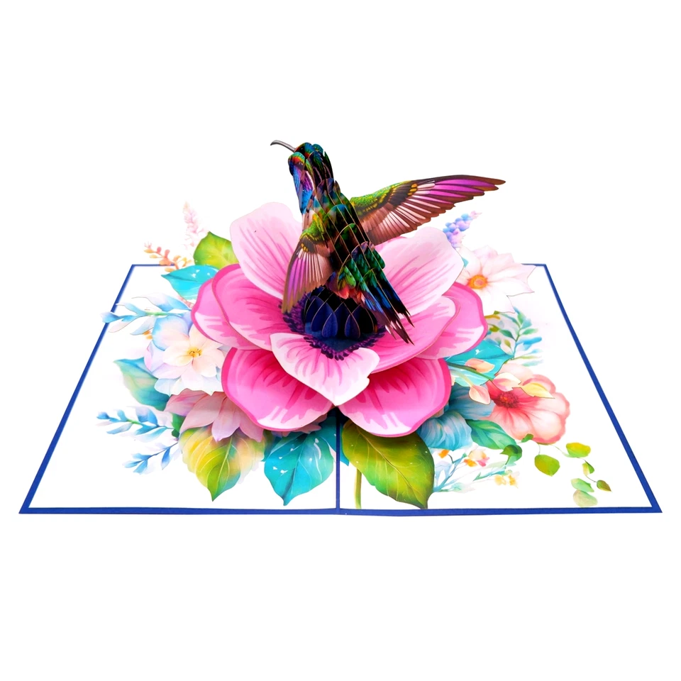 Pop Up Flower Birthday Cards, 3D Pop Up Birthday Cards, Thinking of you Card - Image 4 of 4