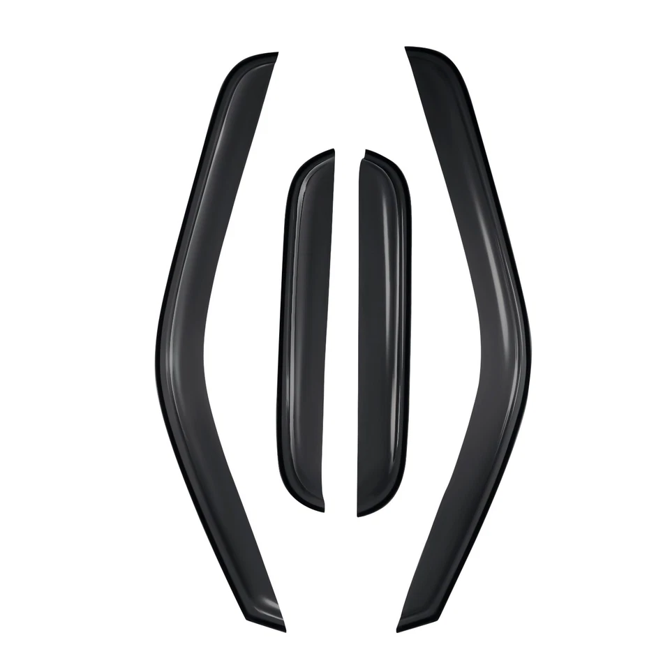 Visera de ventana para GMC Sierra cabina extendida 1999-2006 JDM 4x negra 4 piezas cinta adhesiva Foto 2 de 4