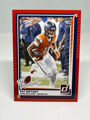 Pat Bryant 2025 Donruss Rookies & Highlights Red /49 Broncos #DRH-17