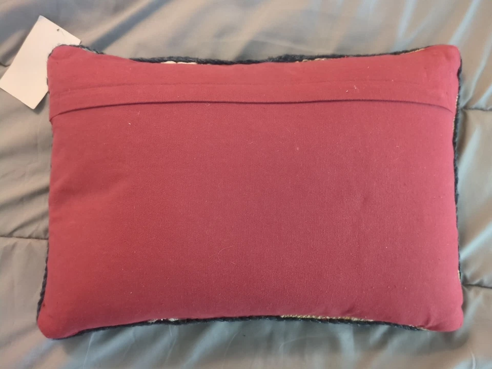 Surya Embroidered Rectangle Pillow 19" X 13" - Image 3 of 3