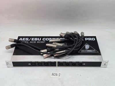 Behringer ACB 808P AES/EBU Connector Box Pro   8-Channel Digital XLR I/O + Cable
