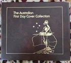 1988 Australian First Day Cover Collection Album with Gold Gilt Aboriginal Cover