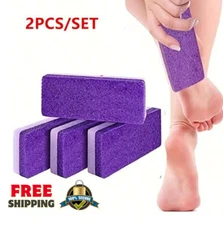 2PCS Pumice Stone Foot File & Callus Remover - Smooth Feets , Pedicure Tool