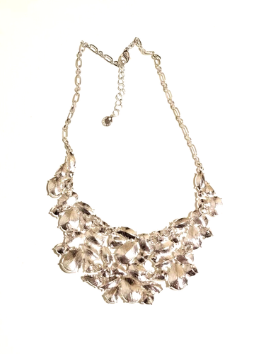 **Nuevo de Lote Antiguo Charter Club Audaz Grueso Tono Plata Transparente Estrás Collar** - Imagen 5 de 6