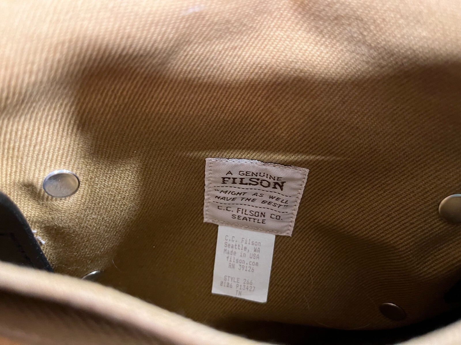 Filson Duffel Bag **low starting bid** eBay