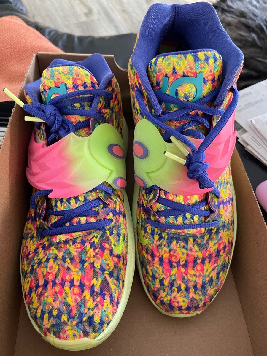 Mens Sz 10.5 Nike KD14 Ron English 1 Basketball Shoe lapis hyper Nike KD 14 