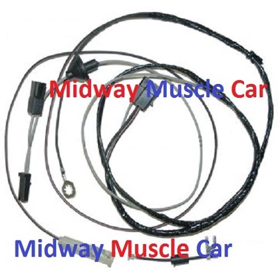 coil side hood tach tachometer wiring harness 67 68 69 Pontiac Trans Am