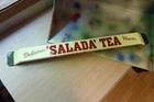 Vintage Original SALADA TEA DOOR PUSH  Porcelain