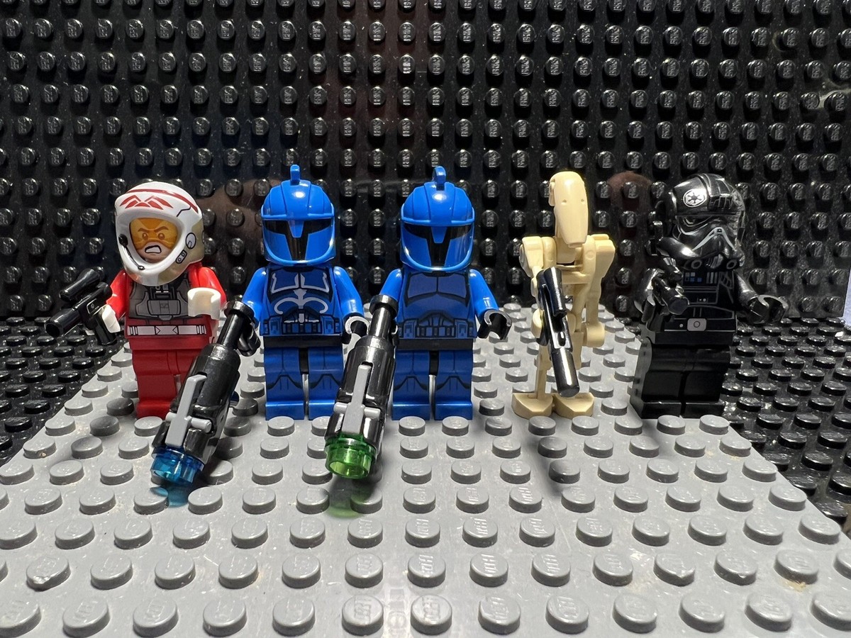 lego star wars minifigures Senate Commando Troopers Tie Pilot