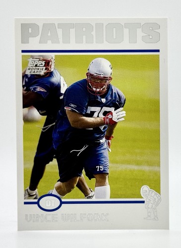 2004 Topps #327 Vince Wilfork RC New England Patriots