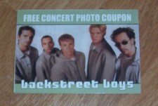 BACKSTREET BOYS CONCERT PHOTO COUPON
