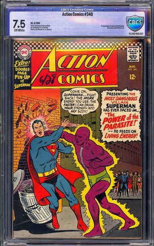 Action Comics #340 CBCS 7.5 (1966) 1st Appearance of Parasite! KEY!L@@K!
