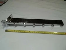 SLATWALL DISPLAY HOOK CHROME (SLOPED) WATERFALL STYLE