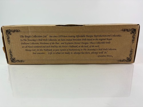 BOYDS PORCELAIN DOLL - 12"YESTERDAY'S CHILD COLLECTION - ERIN LYNN & SQUIRT - Picture 7 of 9