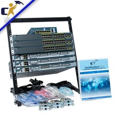Cisco CCNA Security, 3 2801 Router, 3 2960 Switch ASA Lab Kit Rack 1 Yr Wty