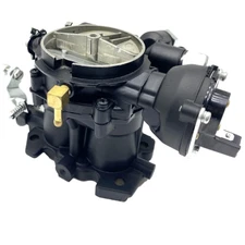 Marine Carburetor For Mercruiser 2 Barrel 3.0L 4 CYL with A Long Linkage(Black)