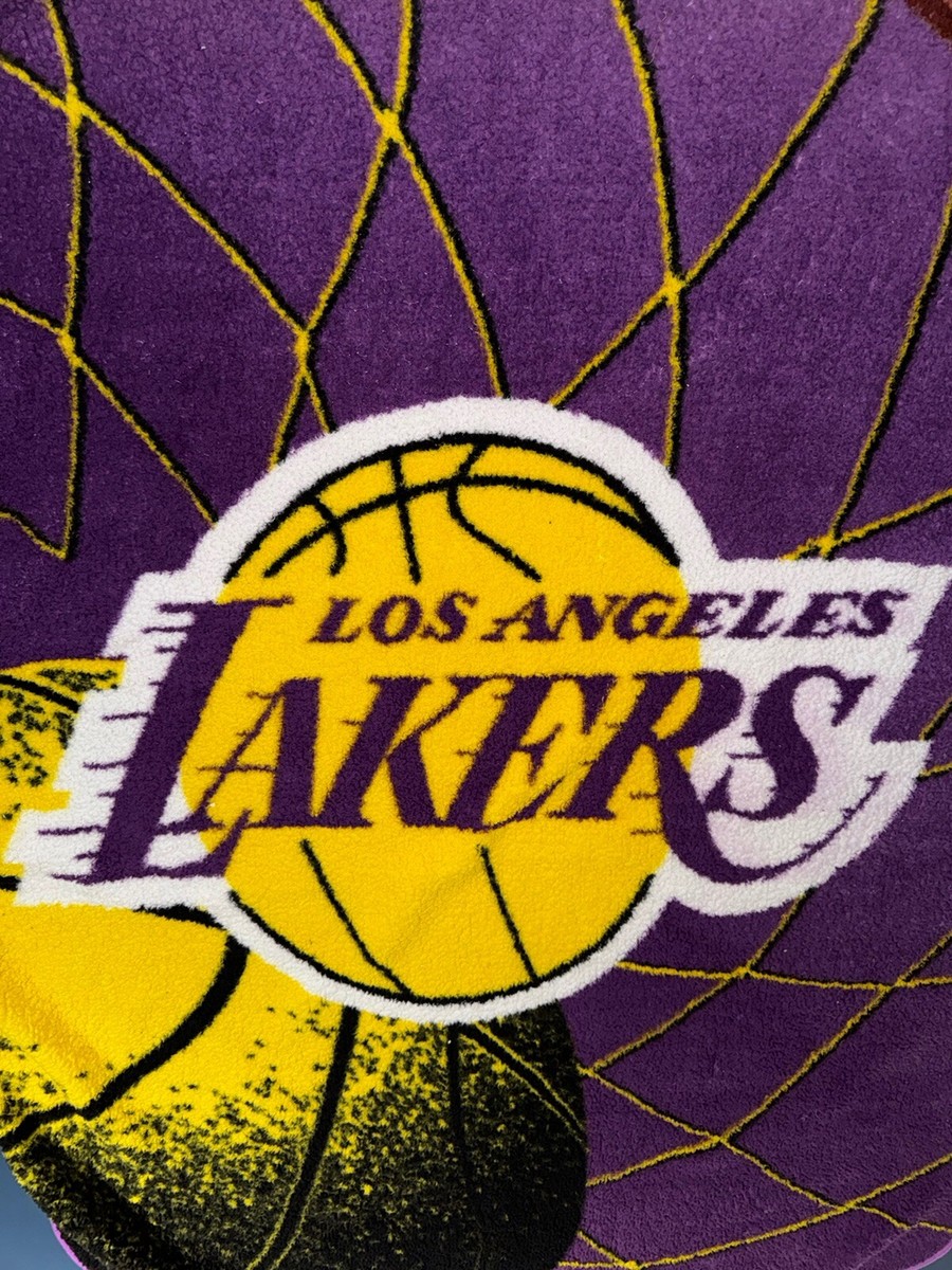 Los Angeles Lakers NBA Northwest 60”x47” Fleece Throw Blanket EUC!