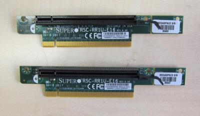 2x Supermicro Riser Card RSC-RR1U-E16 PCIe x16  1U
