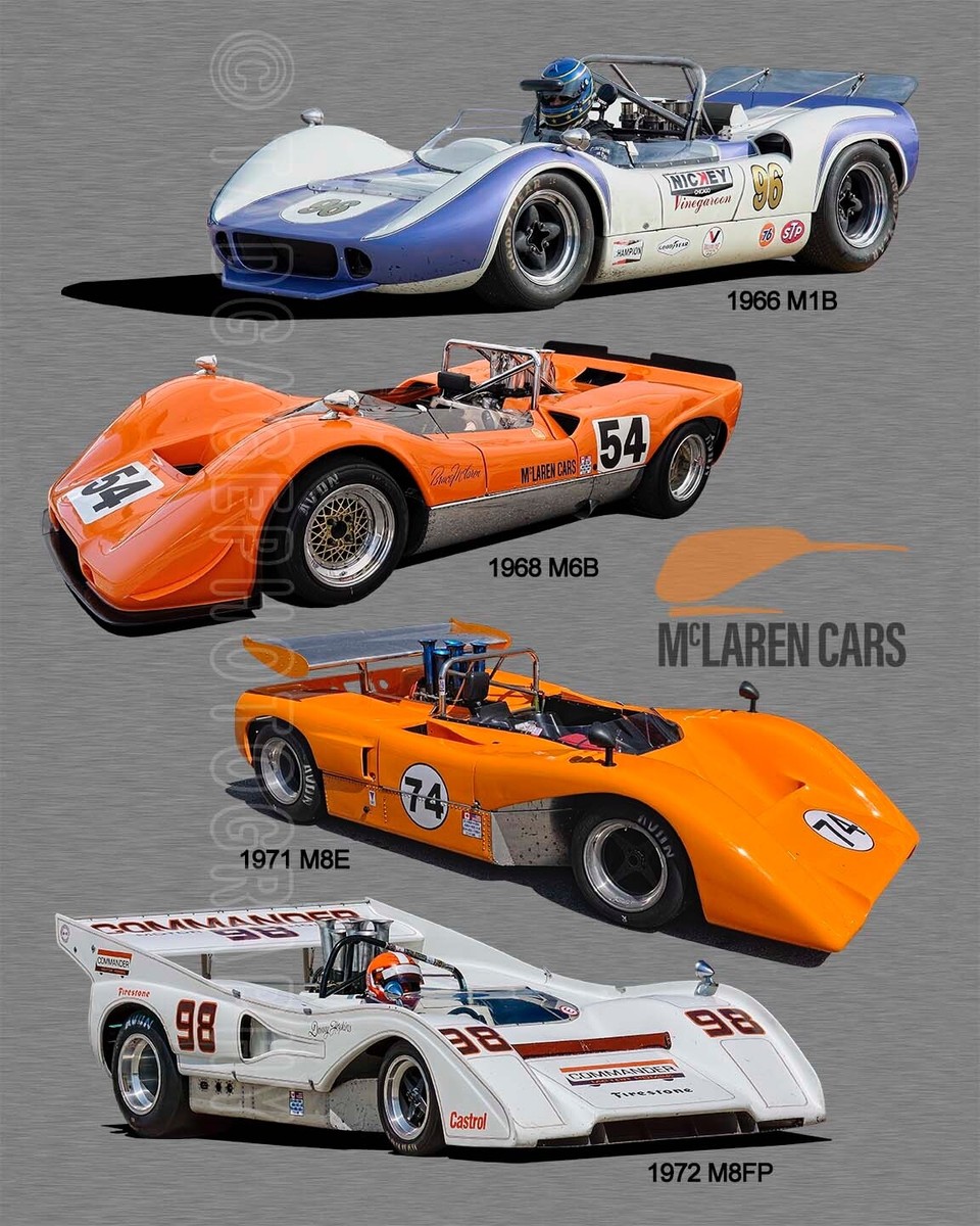McLaren Can-Am Race Cars 1966 - 1972 Race Car Photo CA2614 | eBay