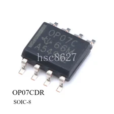 50PCS OP07CDR SOIC-8 Precision Operational Amplifier IC Chip TI Original
