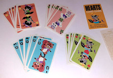 Hearts Card Game 4494 Whitman 1963 Crafting Cute Animals w/Case