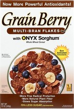 Grain Berry Multi-Bran Flakes Cereal ONYX Sorghum Whole Wheat, 12 Oz.