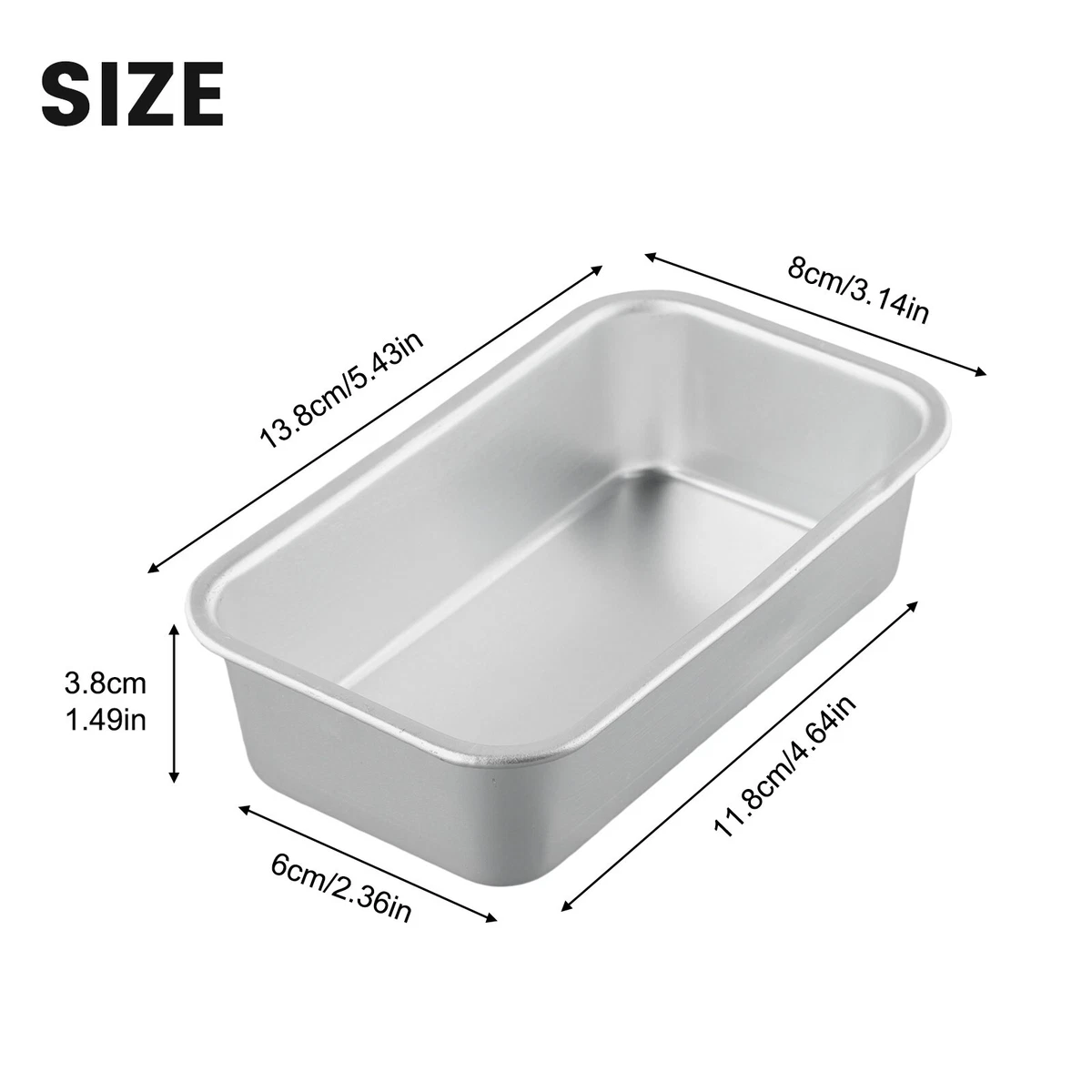 Loaf top pans sizes
