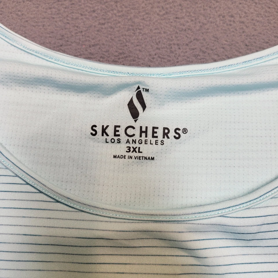 Nuevo con etiquetas Camiseta sin mangas Skechers GoWalk para mujer 3XL verde azulado Sujetador con estante incorporado Ropa deportiva Gimnasio Foto 2 de 4
