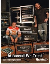 2004 RANDALL Amplifiers CLINT LOWERY, JOHN CONNOLLY of Sevendust Vintage Ad 
