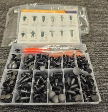 (240 Piece) GOOACC GRC-33 Bumper Retainer Clip Car Plastic Fastener Rivet