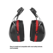 Hard Hat Ear Muffs Noise Reduction Sound Insulation Hearing  Helmet US