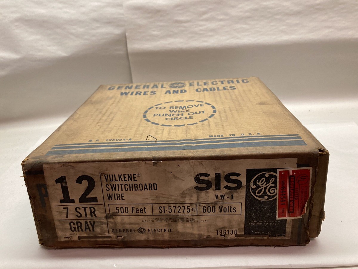 GE,SI-57275,500 Feet Vulkene Switchboard Wire 600V | eBay
